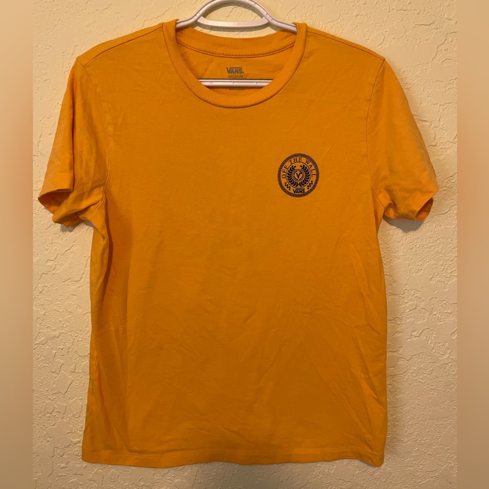 Vans Size M Mustard Yellow T-shirt